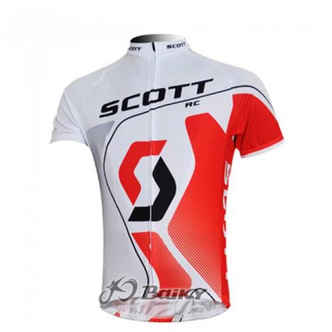 Scott Racing Team Fietsshirt Korte mouw wit rood 3942