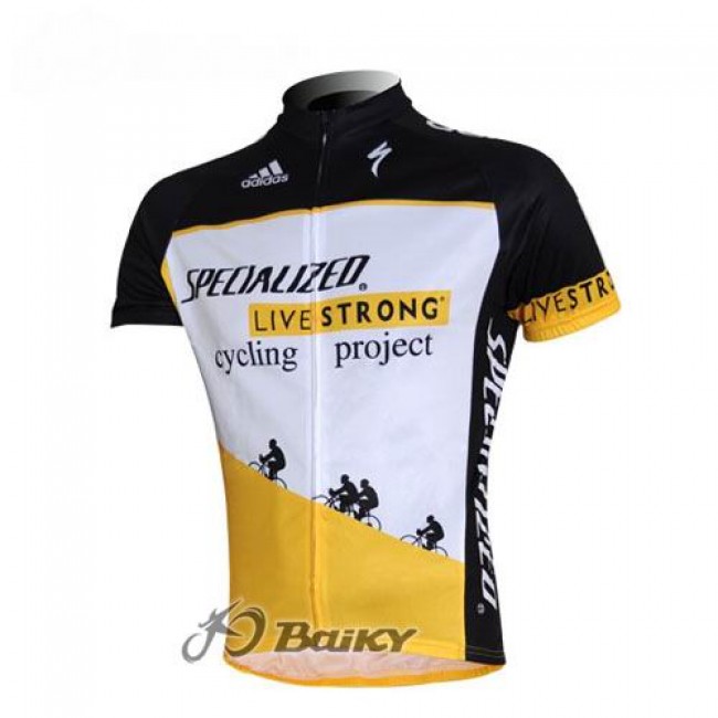 Specialized Livestrong Fietsshirt Korte mouw wit geel 3952