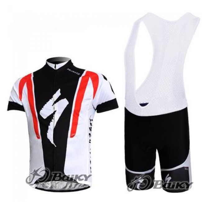 Specialized Pro Team S-Works Fietspakken Fietsshirt Korte+Korte koersbroeken Bib wit zwart rood 569