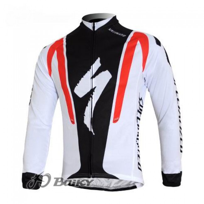 Specialized Pro Team S-Works Fietsshirt lange mouw wit zwart rood 560