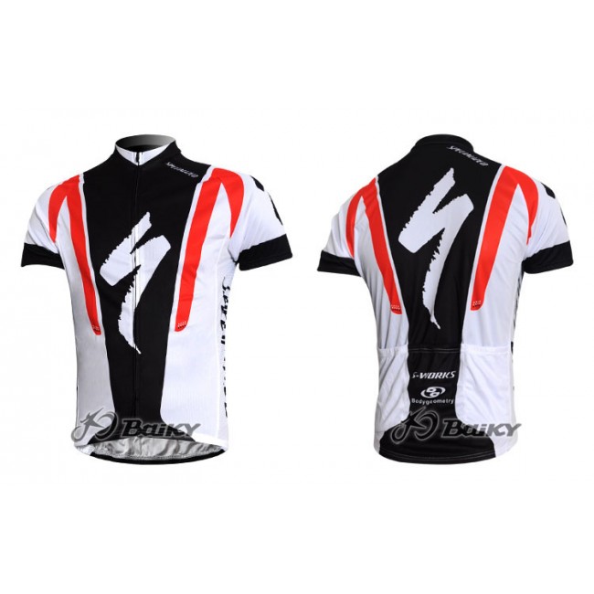 Specialized Pro Team S-Works Fietsshirt Korte mouw wit zwart rood 557