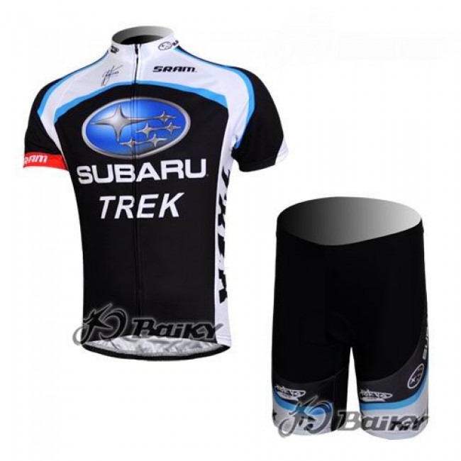 Subaru Trek Pro Team Fietskleding Fietsshirt Korte Mouwen+Fietsbroek Korte zeem zwart 570