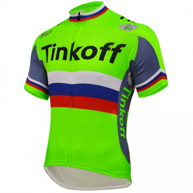 2016 Tinkoff Saxo Bank Fietsshirt Korte Mouw Groen 20160115