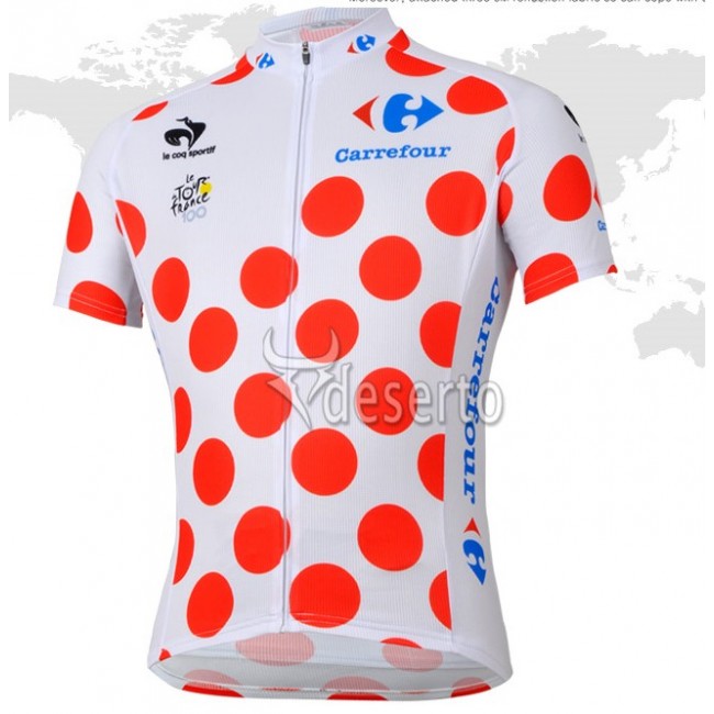 Tour de France le coq sportif Bolletjestrui Fietsshirt Korte mouw 1372