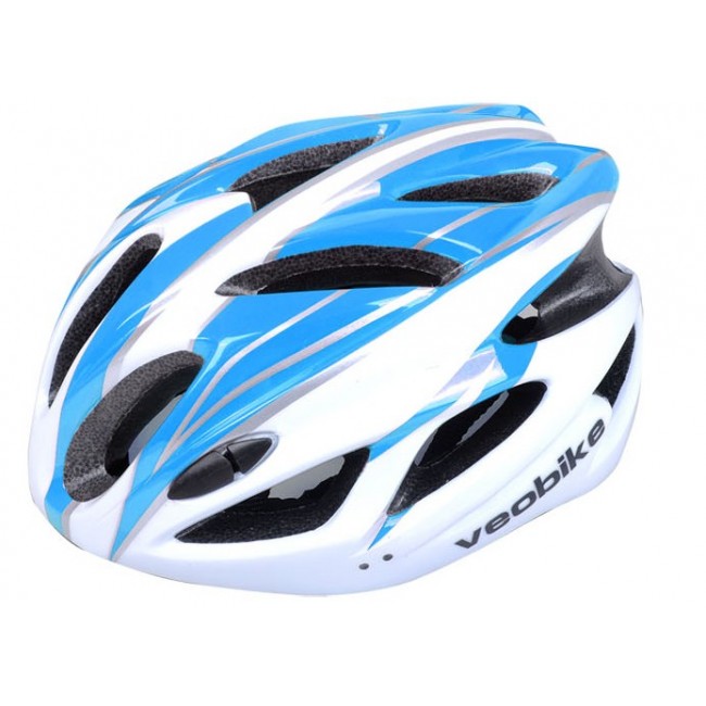 Veobike Fiets helmen blauw wit 3090