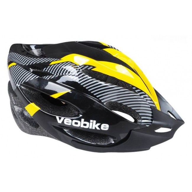Veobike Fiets helmen geel zwart 3084