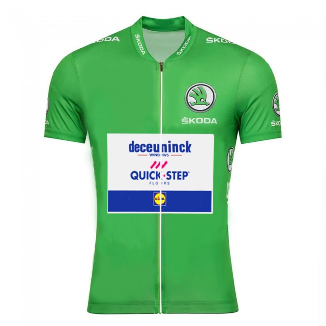 DECEUNINCK QUICK-STEP 2020 Tour De France groen Fietskleding Fietsshirt Korte Mouw 2011