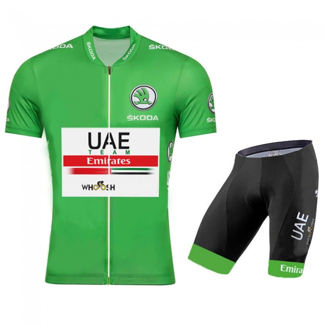UAE EMIRATES 2020 Tour De France groen Fietskleding Fietsshirt Korte Mouw+Korte Fietsbroeken 2066