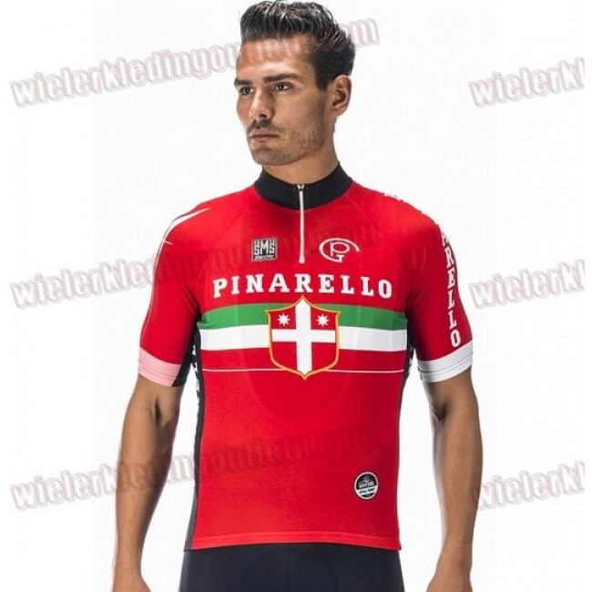 Pinarello Giro d-Italia rood Fietsshirt Korte Mouw 33nl10112