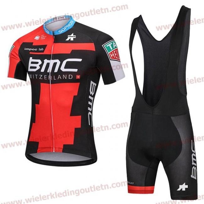 BMC Racing Team 2018 Wielerkleding Set wielershirt korte mouwen+Fiets Koersbroek Kort nl18a015