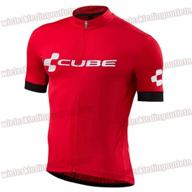 2018 Cube rood Fietsshirt Korte Mouw 33nl10043