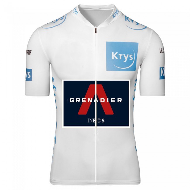 Ineos Grenadier 2020 Tour De France wit Fietskleding Fietsshirt Korte Mouw 2046