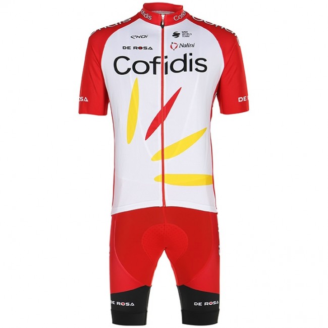 2020 COFIDIS SOLUTIONS CREDITS Wielerkleding Wielershirt Korte Mouw+Korte Fietsbroeken 9G0AC 9G0AC