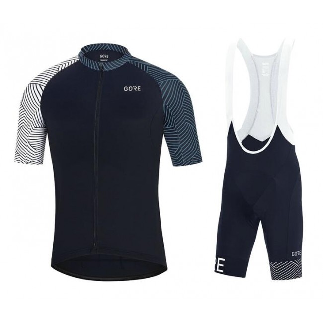 GORE WEAR GORE C5 Optiline Fietskleding Wielershirt Korte Mouw+Korte Fietsbroeken Bib Blauw SKTOY SKTOY