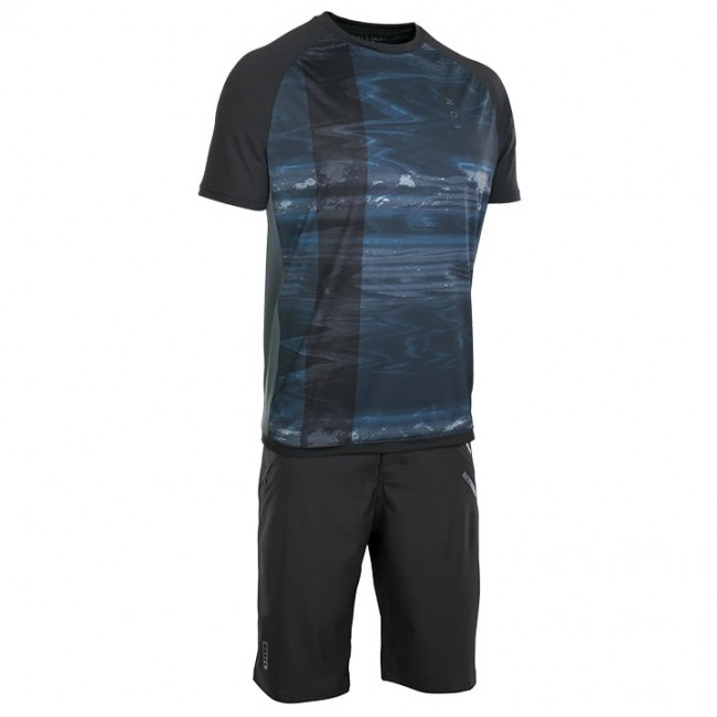 ION Traze AMP Fietskleding Bikeshirt+Bikeshorts Zwart LPYGE LPYGE