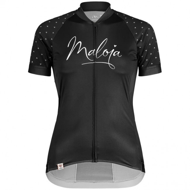 Dames MALOJA ArgoviaM Fietsshirt Korte Mouw Zwart BY9BW BY9BW