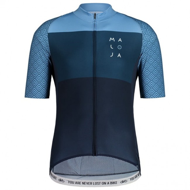 2020 MALOJA SanetschM Fietsshirt Korte Mouw Blauw F1W2H F1W2H