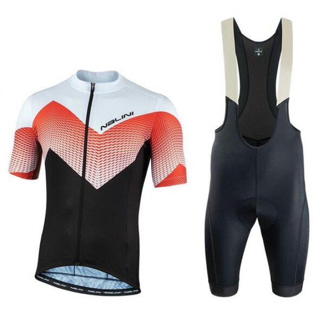 NALINI Atlanta 1996 Fietskleding Wielershirt Korte Mouw+Korte Fietsbroeken Bib Wit Zwart Rood 4R259 4R259