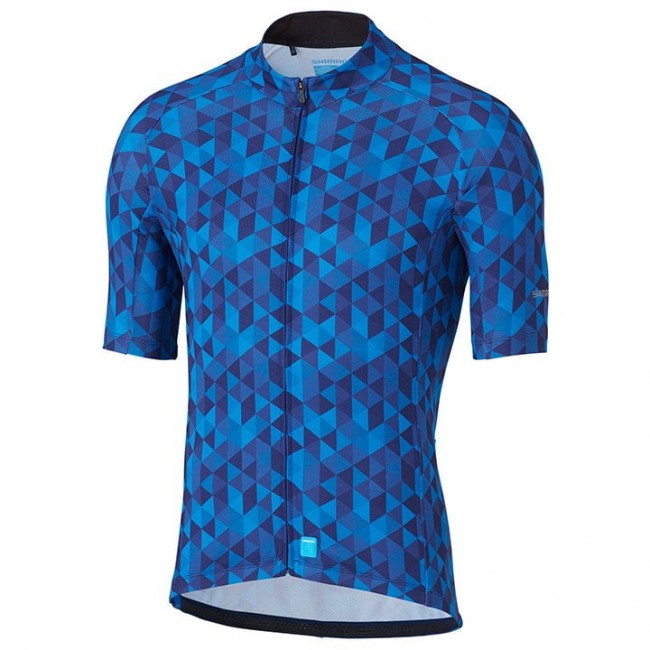 2020 SHIMANO Team Fietsshirt Korte Mouw Blauw CES76 CES76