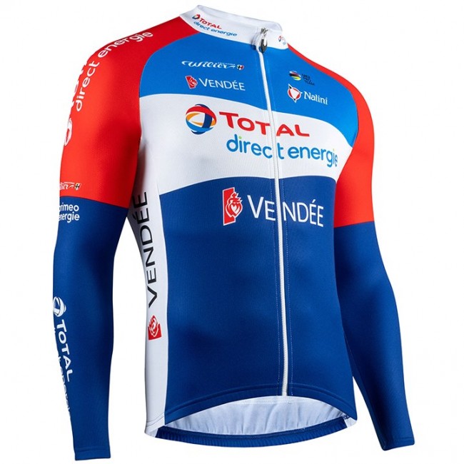 Team Total Direct Energie 2020 Wielershirts lange mouw H1OZE H1OZE