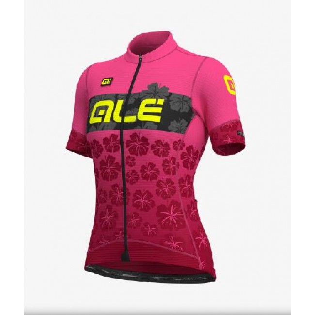 2020 Ale Ibisco Dames Fietsshirt Korte Mouw Rosa 2020124