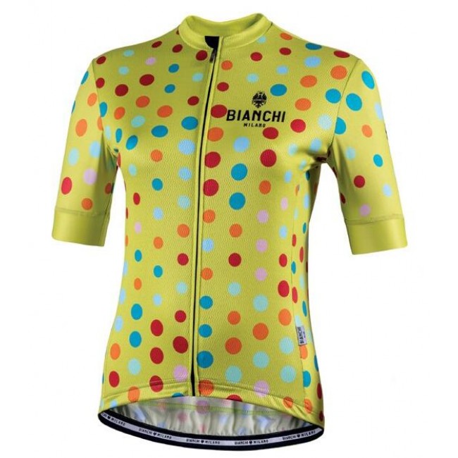 2020 Dames BIANCHI MILANO Silis Fietsshirt Korte Mouw geel 2020243