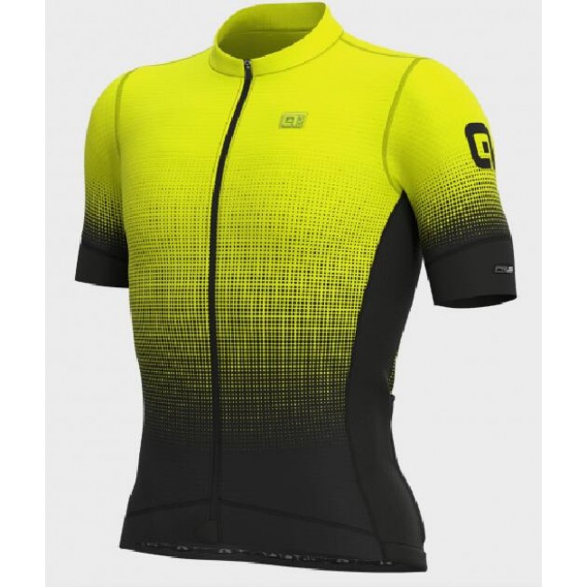 Ale PR-S Dots Fietsshirt Korte Mouw geel-fluo L12754019-02 2020144