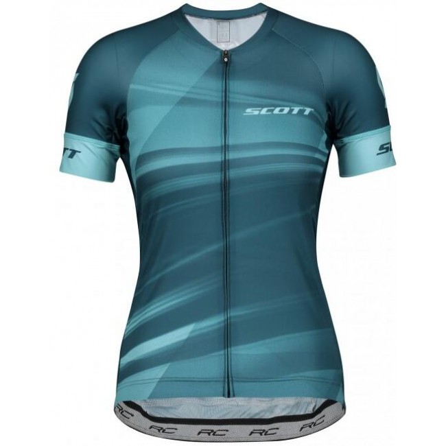 Dames SCOTT RC Pro 2020 Fietsshirt Korte Mouw Blau 2020320