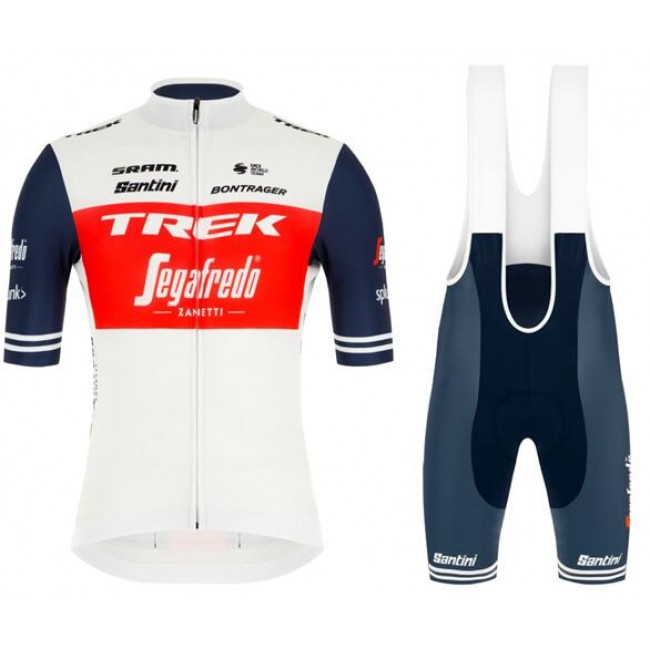 TREK-SEGAFREDO 2020 Set Fietsshirt lange mouw RV+Fietsbroeken SANTINI Fietsen Profteams 2020049