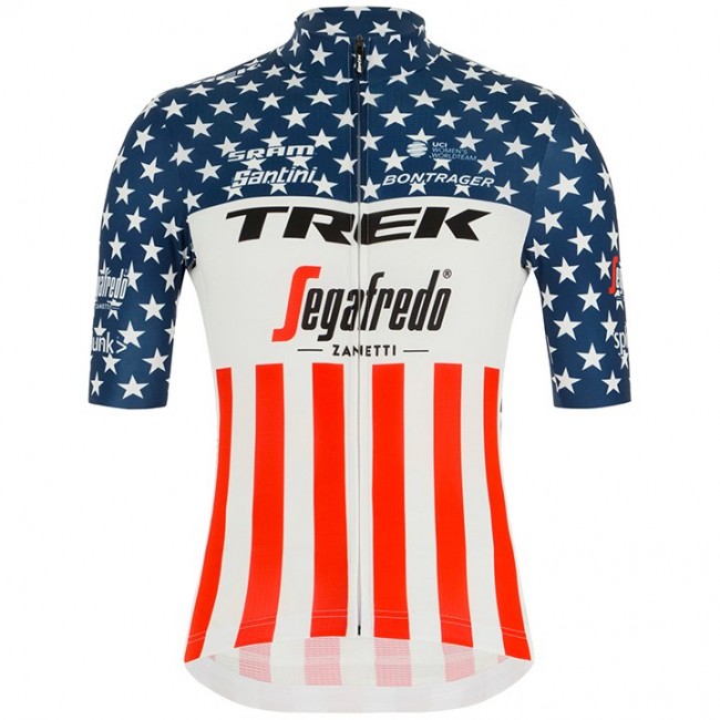 TREK-SEGAFREDO Amerikanischer Meister Fietsshirt Korte Mouw 2020 2020080