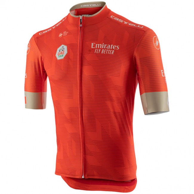 UAE Tour Fietskleding Fietsshirt Orange 2020 2020103