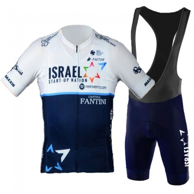 2021 Israel Start Up Nation Pro Team Fietskleding Fietsshirt Korte Mouw+Korte Fietsbroeken Bib 826