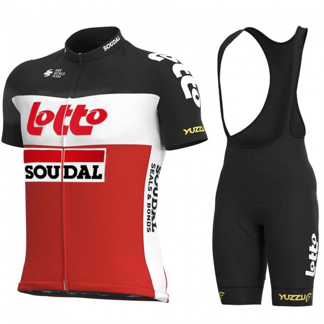 2021 Lotto Soudal Pro Team Fietskleding Fietsshirt Korte Mouw+Korte Fietsbroeken 885