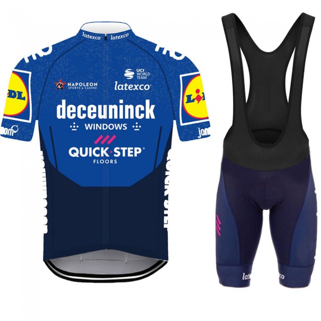 2021 Deceuninck quick step Pro Team Fietskleding Fietsshirt Korte Mouw+Korte Fietsbroeken 913