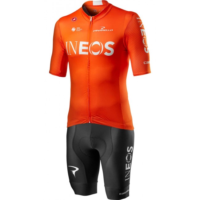 TEAM INEOS 2020 training edition Set Fietsshirt Korte Mouw+Korte fietsbroeken Bib CASTELLI Fietsen Profteams 2020029