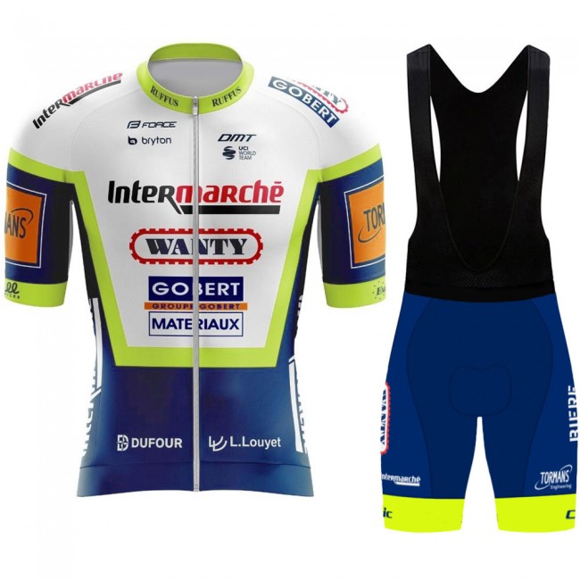 2021 Wanty Pro Team Fietskleding Fietsshirt Korte Mouw+Korte Fietsbroeken Bib 947