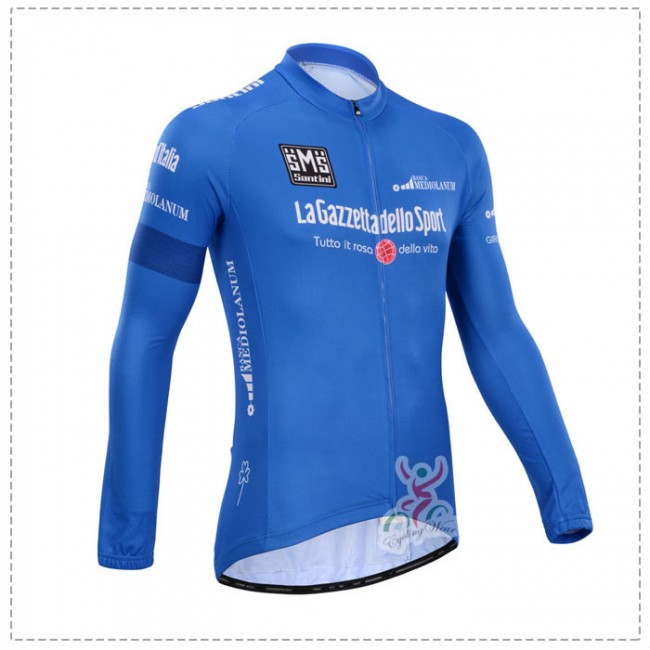 Giro d-Italia 2014 Fietsshirt lange mouw Blauw 1432