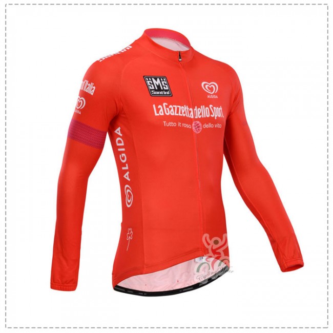 Giro d-Italia 2014 Fietsshirt lange mouw Rood 1431