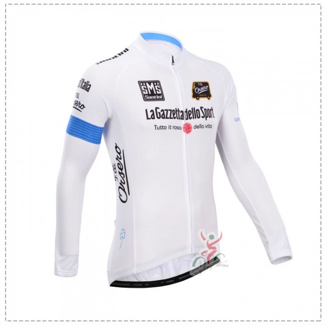 Giro d-Italia 2014 Fietsshirt lange mouw Wit 1429