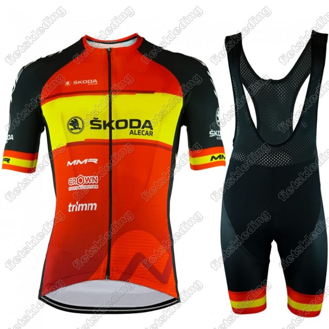 MMR Spain 2021 Wielerkleding Set Fietsshirts Korte Mouw+Korte Wielerbroek Bib 2021347