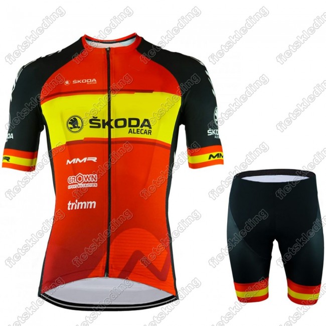 MMR Spain 2021 Wielerkleding Set Fietsshirts Korte Mouw+Korte Wielerbroek Bib 2021349