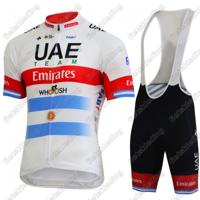 UAE EMIRATES Argentine champion Wielerkleding Set Fietsshirts Korte Mouw+Korte Wielerbroek Bib 2021 2021473