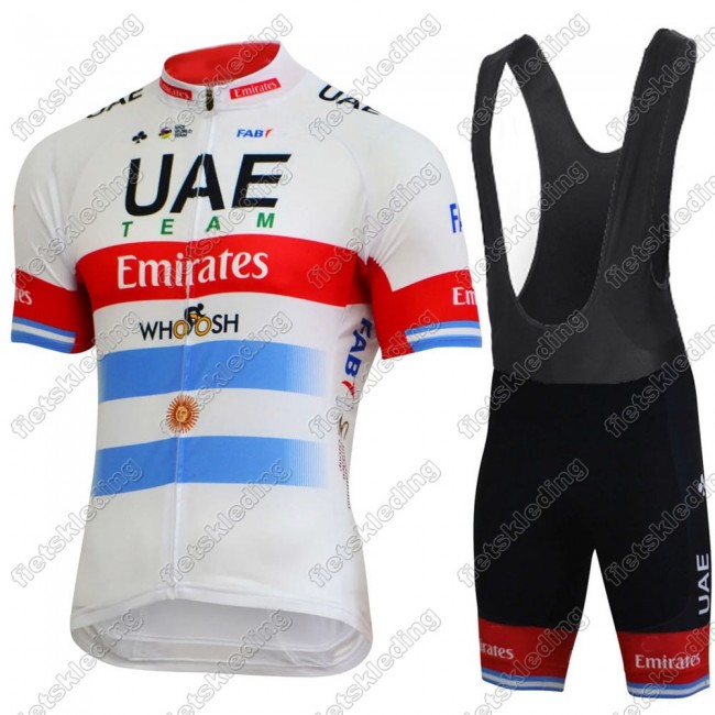 UAE EMIRATES Argentine champion Wielerkleding Set Fietsshirts Korte Mouw+Korte Wielerbroek Bib 2021 2021469
