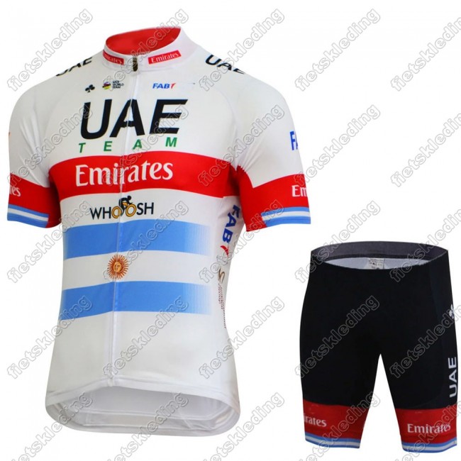 UAE EMIRATES Argentine champion Wielerkleding Set Fietsshirts Korte Mouw+Korte Wielerbroek Bib 2021 2021472