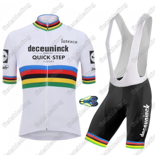 Deceuninck quick step 2021 UCI World Champion Wielershirt Korte Mouw 2021038