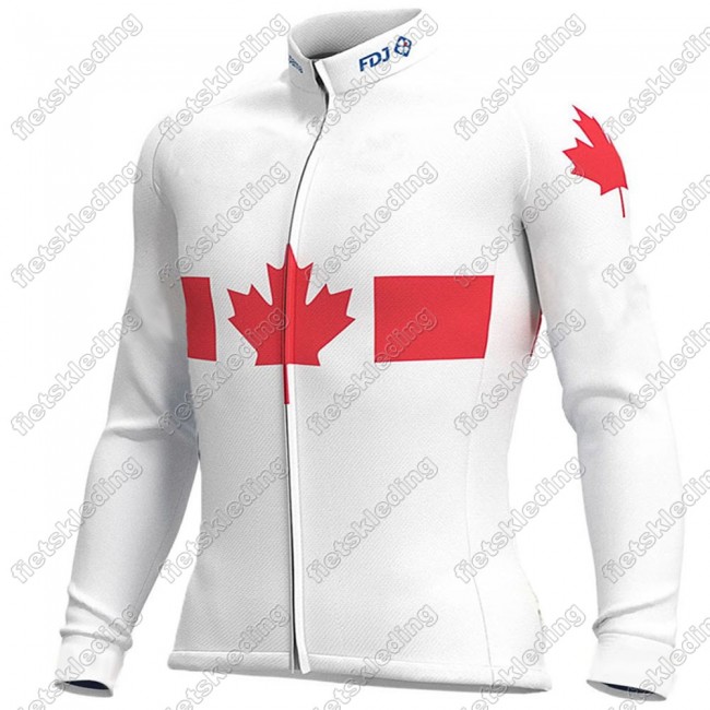 Canada FDJ 2021 Fietsshirt Lange Mouw 2021375