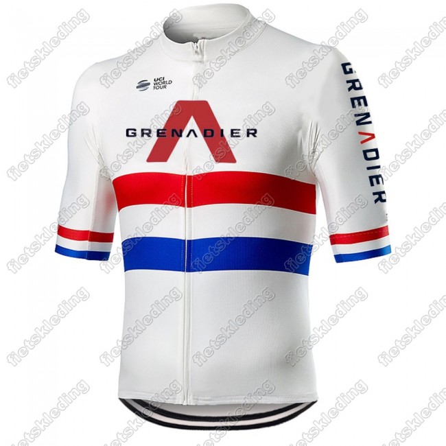 Team INEOS Grenadier 2021 Wielershirt Korte Mouw wit britain 2021081