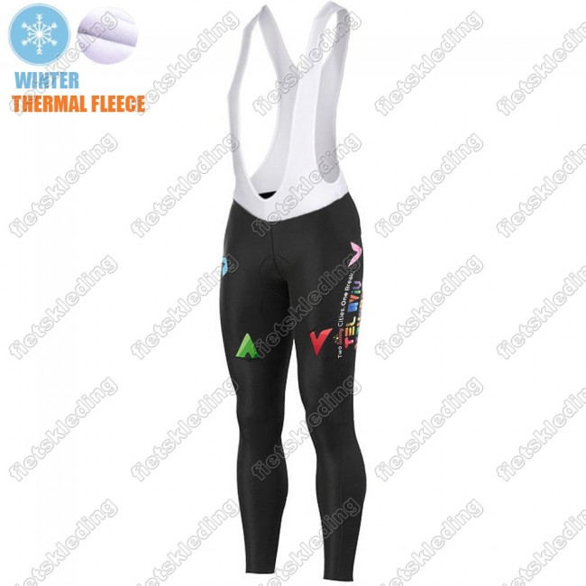 Winter Thermal Fleece Israel Start-Up Nation 2021 Wielerkleding Set Fietsshirts Lange Mouw+Lange Fietsrbroek Bib 2021486