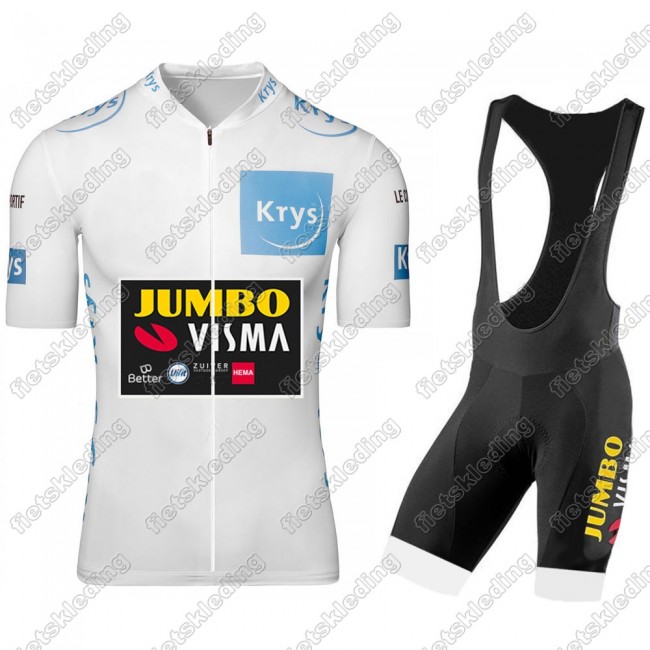Jumbo Visma 2021 Tour De France Wielerkleding Set Fietsshirts Korte Mouw+Korte Wielerbroek Bib 2021283