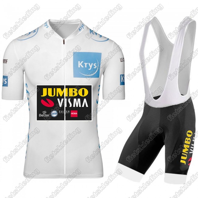Jumbo Visma 2021 Tour De France Wielerkleding Set Fietsshirts Korte Mouw+Korte Wielerbroek Bib 2021284